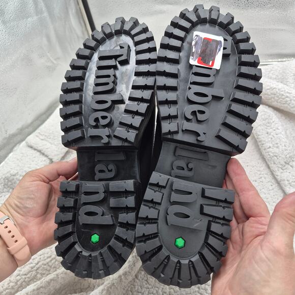 NEW Timberland  Sky 6" Lace-Up Boots BLACK Leather Women's size 10 - Picture 5 of 6